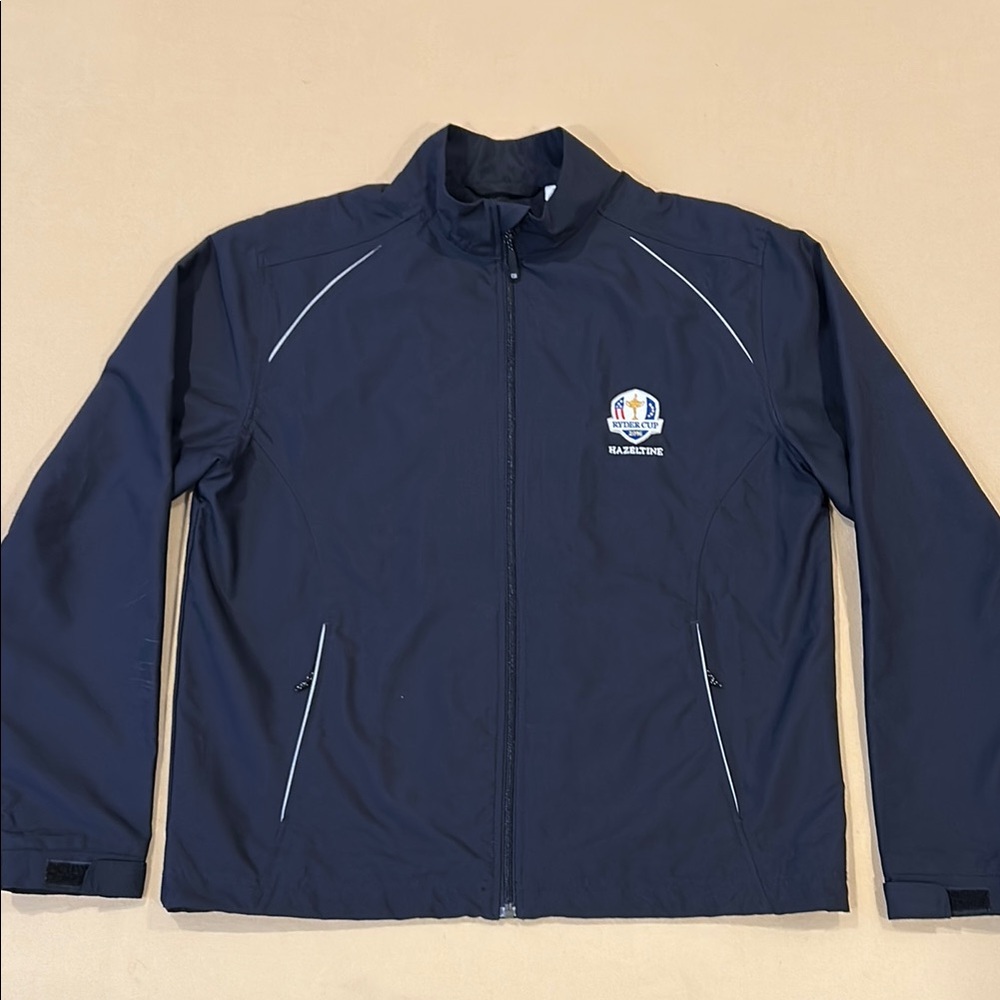 Cutter & Buck Full Zip  WeatherTec Navy Blue Ryder Cup 2016 HazeltineGolf Jacket